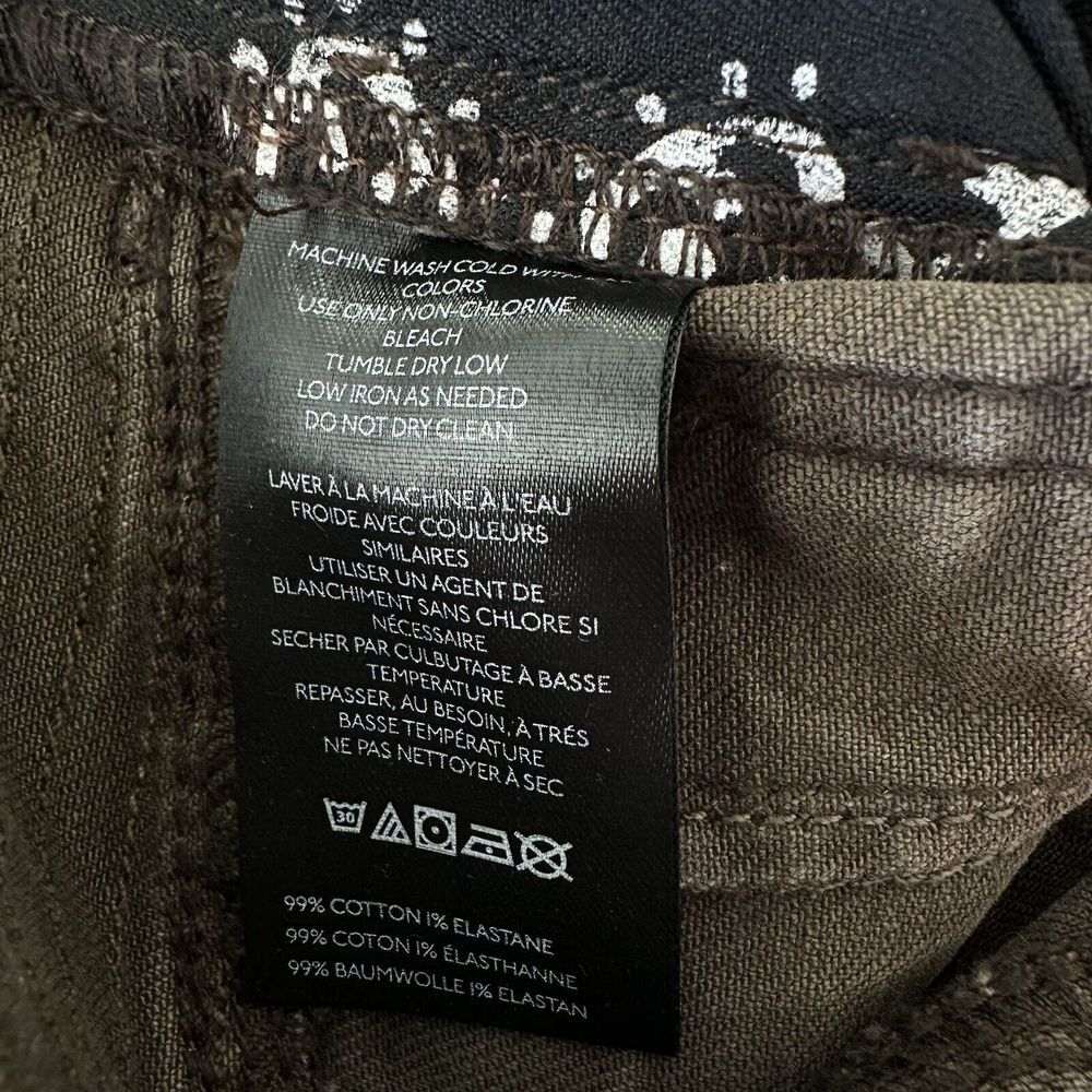 Free‎ People We The Free Vector Moto Flare Jeans Distressed Black Size 25 NWT - Picture 11 of 14